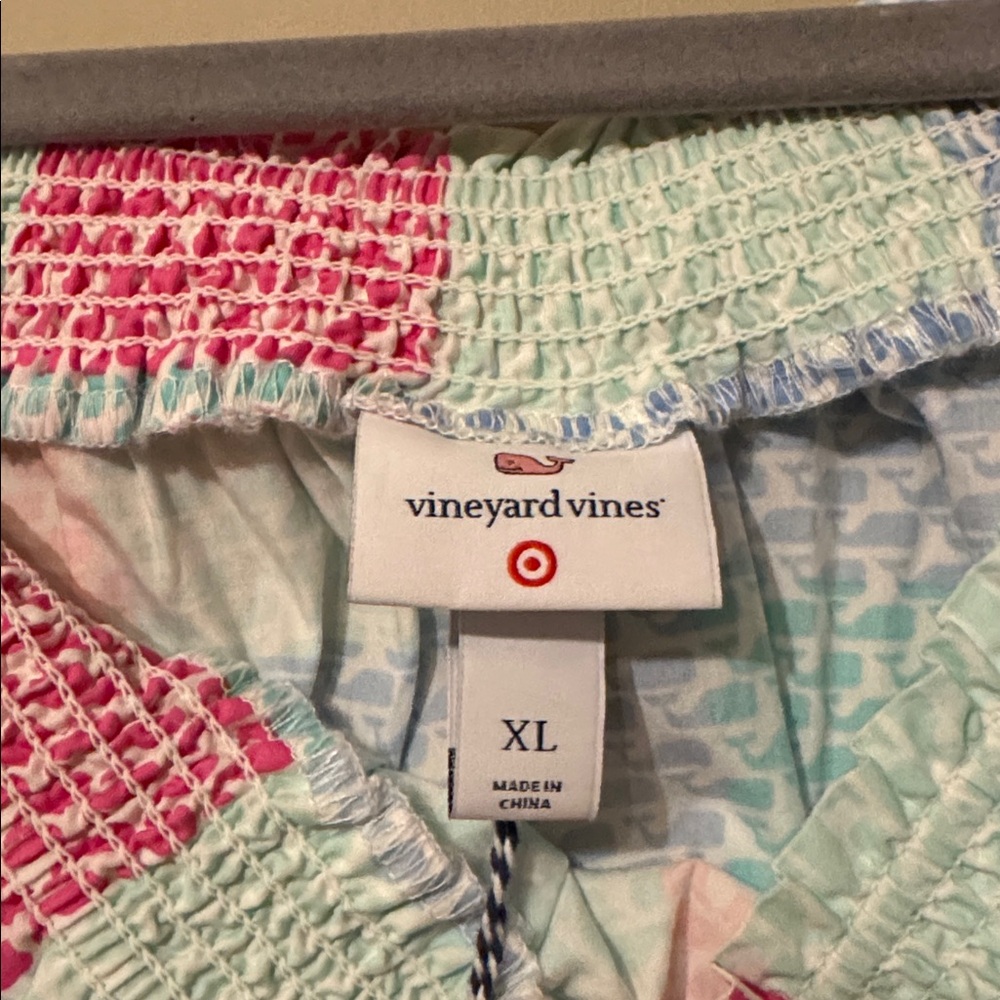 NWT- Vineyard Vines for Target Whale Patchwork Print Dress, multi color, XL - Picture 7 of 10